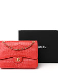 Alligator Jumbo Double Flap Red
