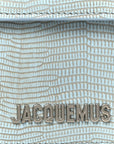 Calfskin Lizard Embossed Le Grand Bambino Light Blue