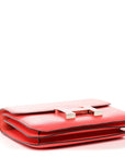 Epsom Enamel Constance 18 Rose Texas Rouge De Coeur