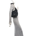 Nappa Small Squeeze Bag Black
