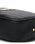 Grain De Poudre Matelasse Monogram Mini Lou Camera Bag Black