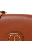 Box Calfskin Medium Bobby Flap Dark Tan