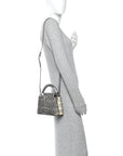 Lizard Mini Capucines Argento