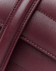 Lambskin Chevron Quilted Mini Loulou Rouge Cabernet