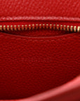 Grained Calfskin Neo Classic Gold Hardware Nano City Crossbody Medium Red