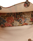 GG Supreme Monogram Water Flora Web Large Ophidia Tote Beige White Multicolor