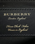 Derby Calfskin House Check Medium Banner Tote Black