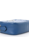 Calfskin Matelasse Aria Mini GG Marmont Chain Shoulder Bag Clear Blue