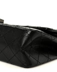 Aged Calfskin Quilted 2.55 Reissue 225 Flap So Black