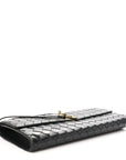 Nappa Intrecciato Long Andiamo Top Handle Clutch Black