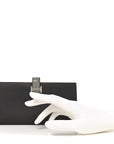 Epsom Matte Alligator Bearn Touch Gusset Wallet Graphite Gris Ciment
