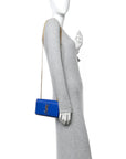Grain De Poudre Small Classic Monogram Kate Satchel Royal Blue