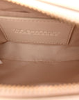 Perforated Calfskin Small Snapshot Camera Bag Tapioca