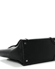 Drummed Calfskin Mini Luggage Black