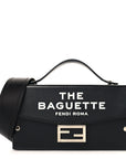 X MARC JACOBS Nappa Logo Baguette Soft Trunk Bag Black