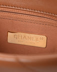 Lambskin Quilted Medium CHNL 19 Flap Brown