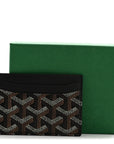 Goyardine Saint Sulpice Card Holder Black
