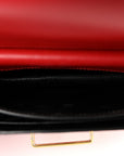 City Calfskin Saffiano Cahier Bag Fuoco Black