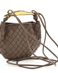 Nappa Intrecciato Mini Sardine Bag Taupe Grey
