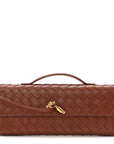 Nappa Intrecciato Long Andiamo Top Handle Sapele