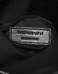 Lambskin Quilted Medium Loulou Puffer Monogram Chain Satchel Black