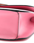 Box Calfskin Triangle Embleme Flap Shoulder Bag Begonia