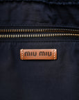 Raffia Crochet Stripe Tote Natural Blue