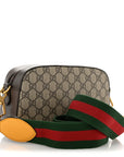 GG Supreme Monogram Web Neo Vintage Shoulder Bag Beige New Acero Crop