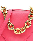 Calfskin Mount Envelope Bag Pink