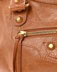 Agneau Arena Gold Hardware Medium Le City Camel