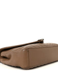 Sheepskin Matelasse Chevron Monogram Large College Bag Fard