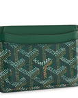 Goyardine Saint Sulpice Card Holder Green