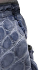 Matte Porosus Crocodile 18K White Gold Diamond Birkin 35 Bleu Brighton