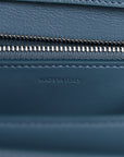 Box Calfskin Medium Classic Box Flap Bag Slate Blue
