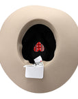 Rabbit Felt Coeur Hat 56 Beige Perle