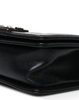 Caviar Quilted Small Boy Flap Black