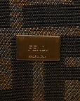 Fabric Jacquard FF 1974 Mini Baguette Tobacco Moro Black