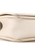 Caviar Quilted New Medium Boy Flap White