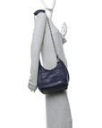 Nappa Small Squeeze Bag Abyss Blue