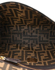 Fabric Jacquard FF 1974 Medium Baguette Tobacco Moro Black