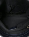 GG Supreme Monogram Web Flat Messenger Bag Navy