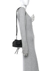Grained Calfskin Neo Classic Black Hardware Nano City Crossbody Black