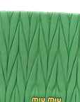 Nappa Matelasse Clutch Menta