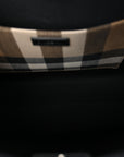 Calfskin House Check Small N/S Tote Black