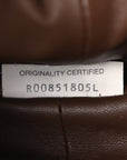 Suede Intrecciato Small The Lauren 1980 Clutch With Chain Praline Musk Washed Brownie