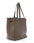 Soft Grained Calfskin Small Belt Cabas Phantom Taupe