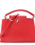 Taurillon Capucines PM Rubis