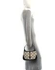 Azalea Calfskin GG Monogram Bi-Color Debossed Small Jackie 1961 Hobo Mystic White Black