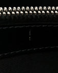 Calfskin Y Quilted Monogram Medium Loulou Chain Satchel Black