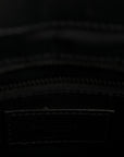 Calfskin Y Quilted Monogram Monochrome Medium Loulou Chain Satchel Black